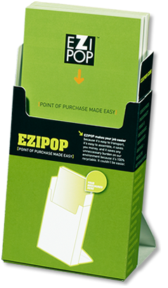ezipop cardboard brochure holders green sustainable recyclable cardboard brochure holders